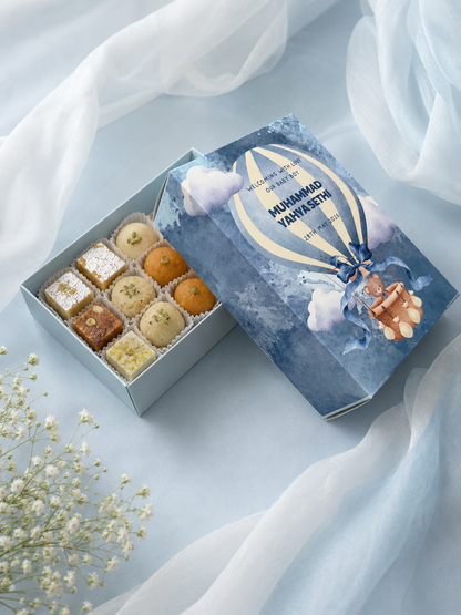 Birth Announcement Box - Fly Away (2"x4.5"x 6.5")