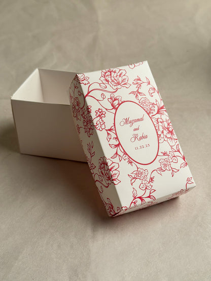 Floral Tapestry Box (2x2x3.5)