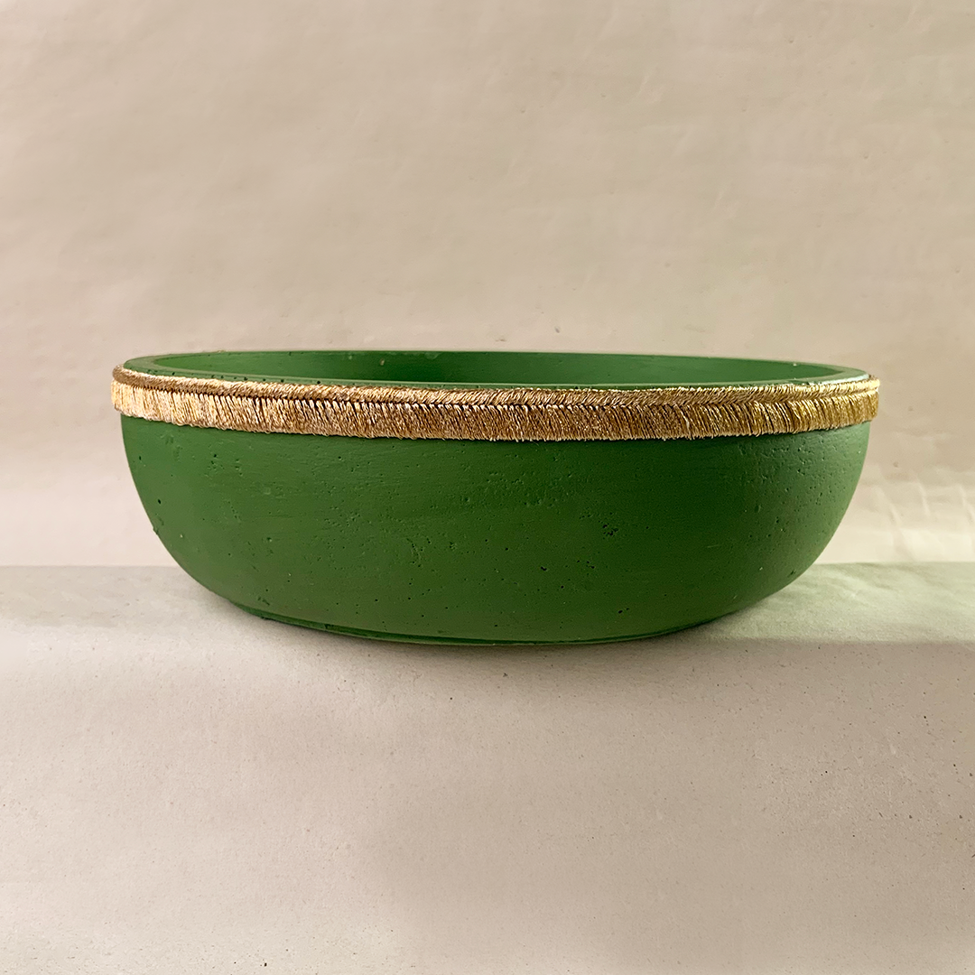 Emerald Green Large Bowl 8"