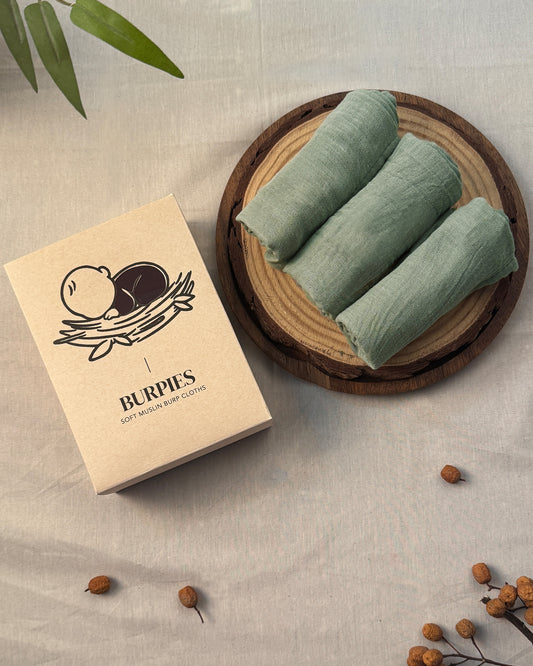 Burpies - Burp Cloth - Pack of 3 (Green)