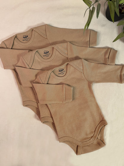 Baby Bodysuits - Full Sleeves (Almond)