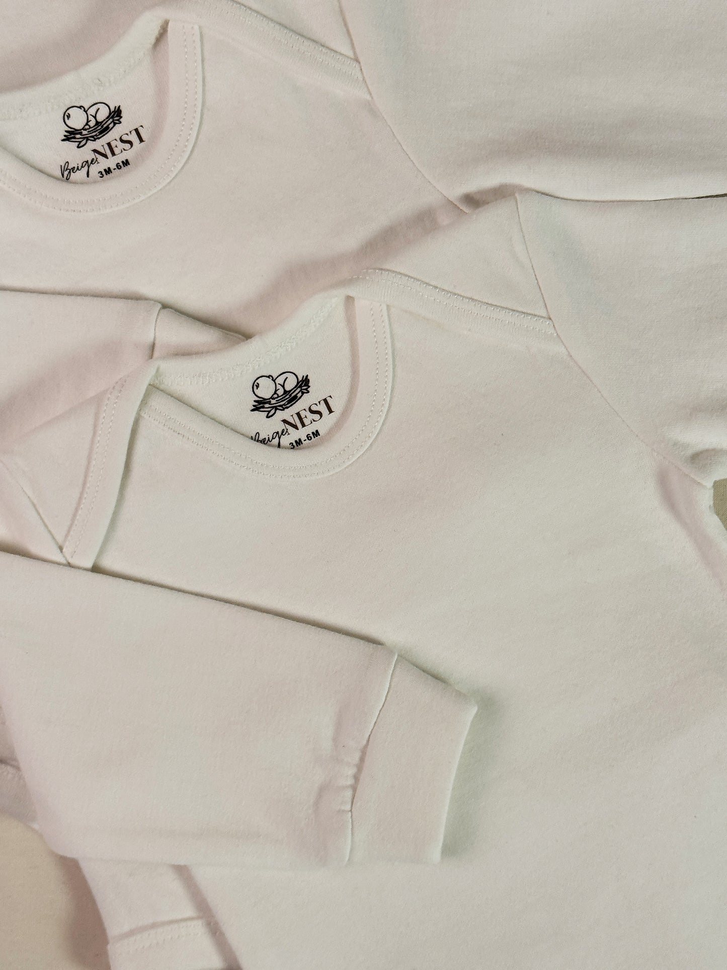 Baby Bodysuits - Full Sleeves (White)