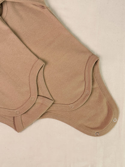 Baby Bodysuits - Half Sleeves (Almond)