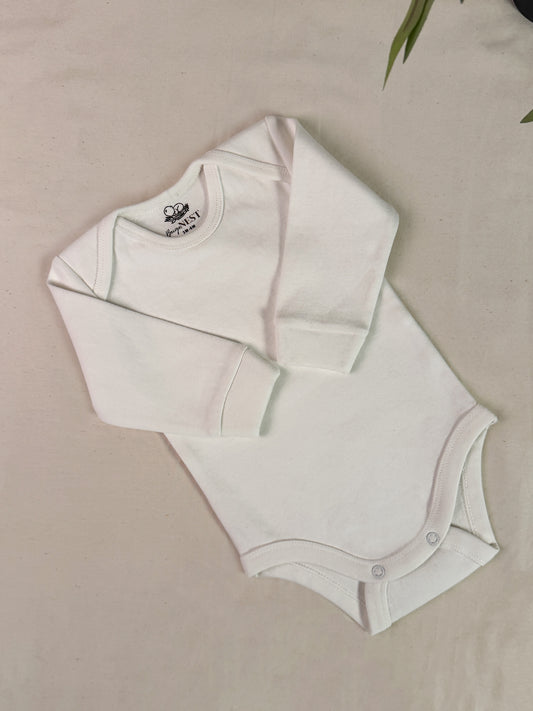 Baby Bodysuits - Full Sleeves (White)