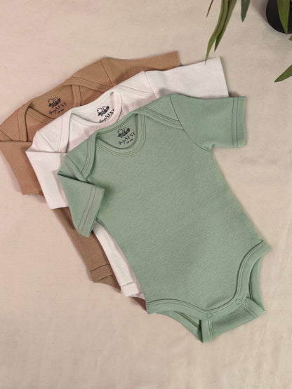 Baby Bodysuits - Half Sleeves (Mix colours)