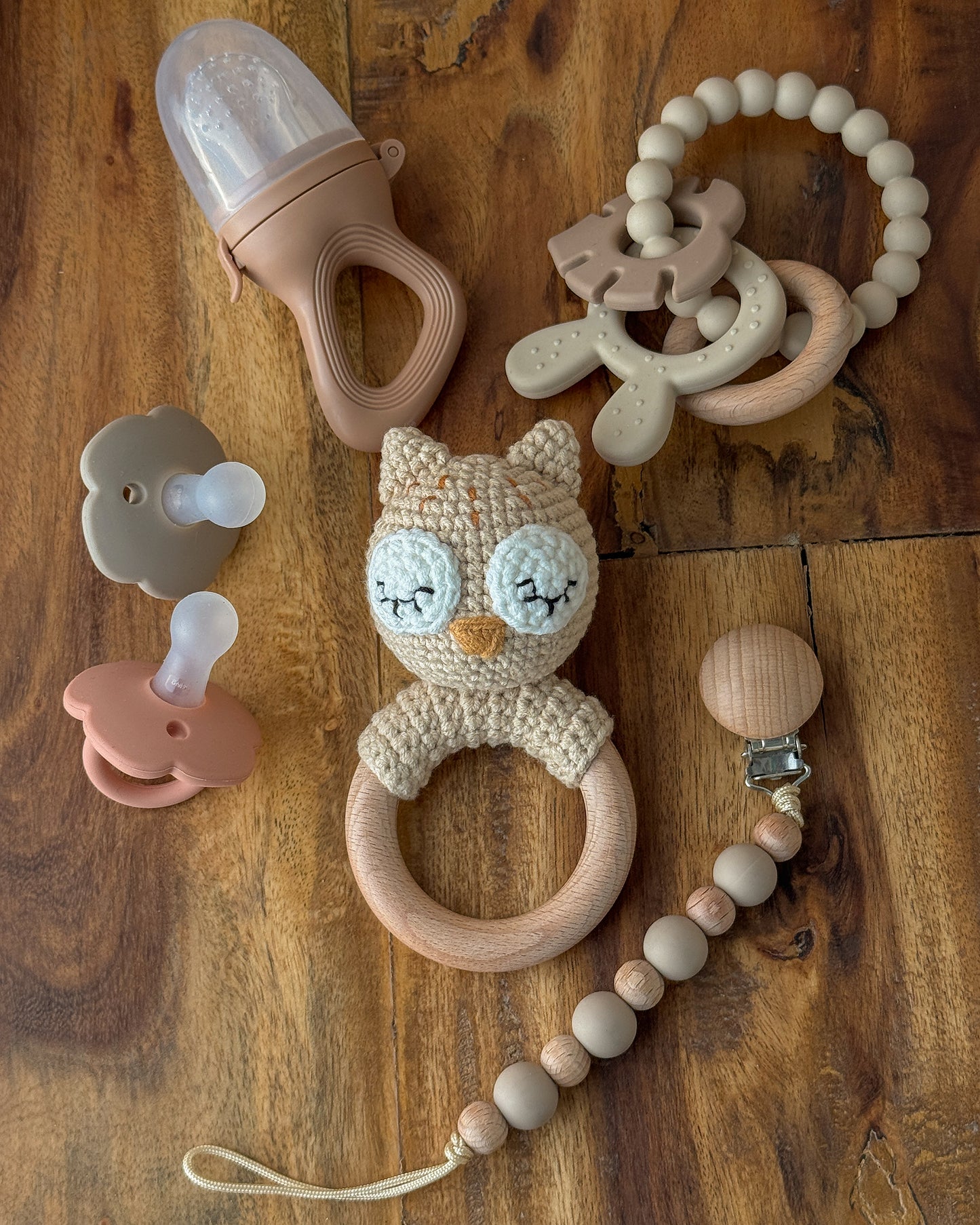 Baby Nest Kit - Peach & Off-white