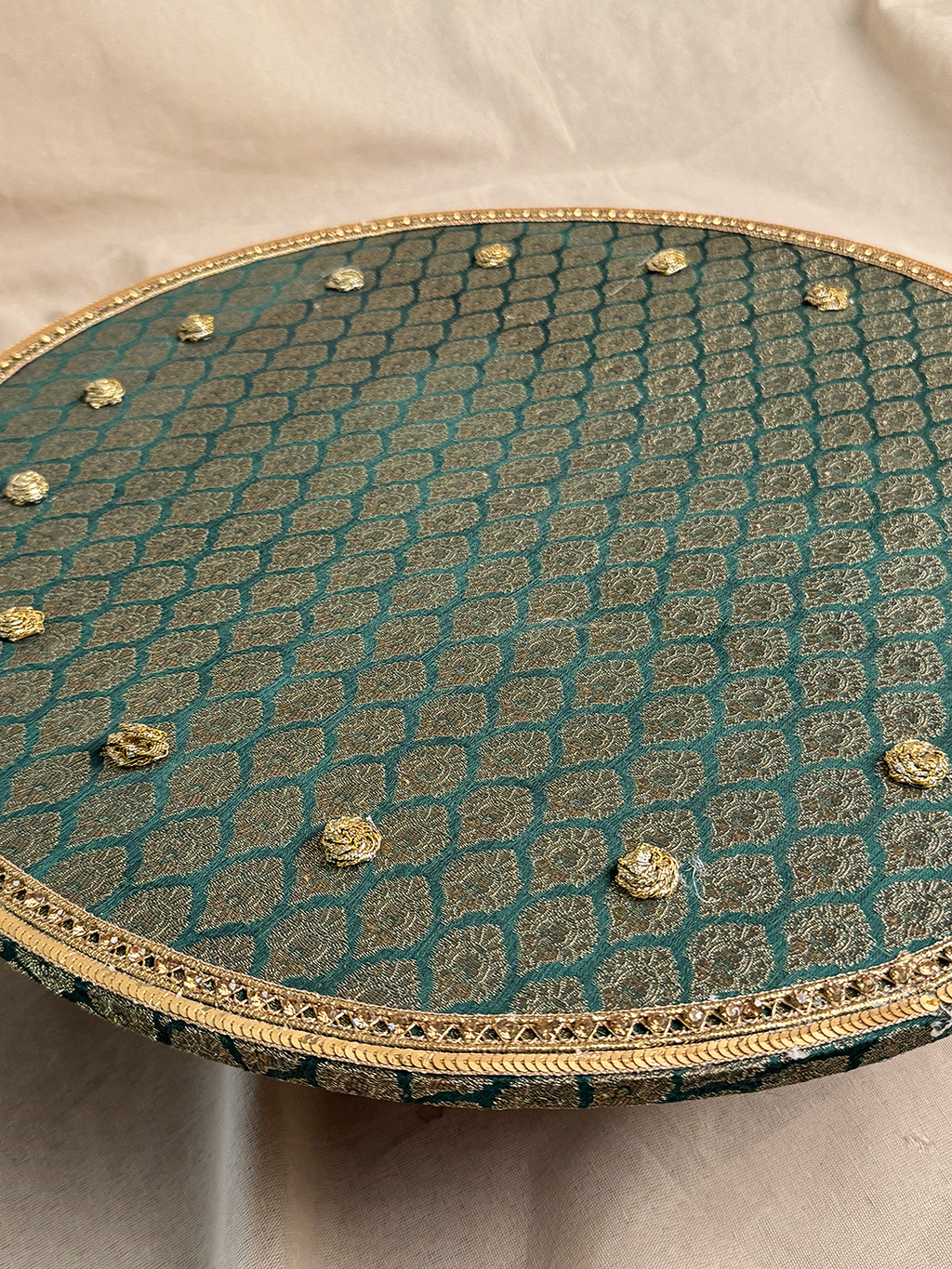18" Mehndi Thaal (Green)