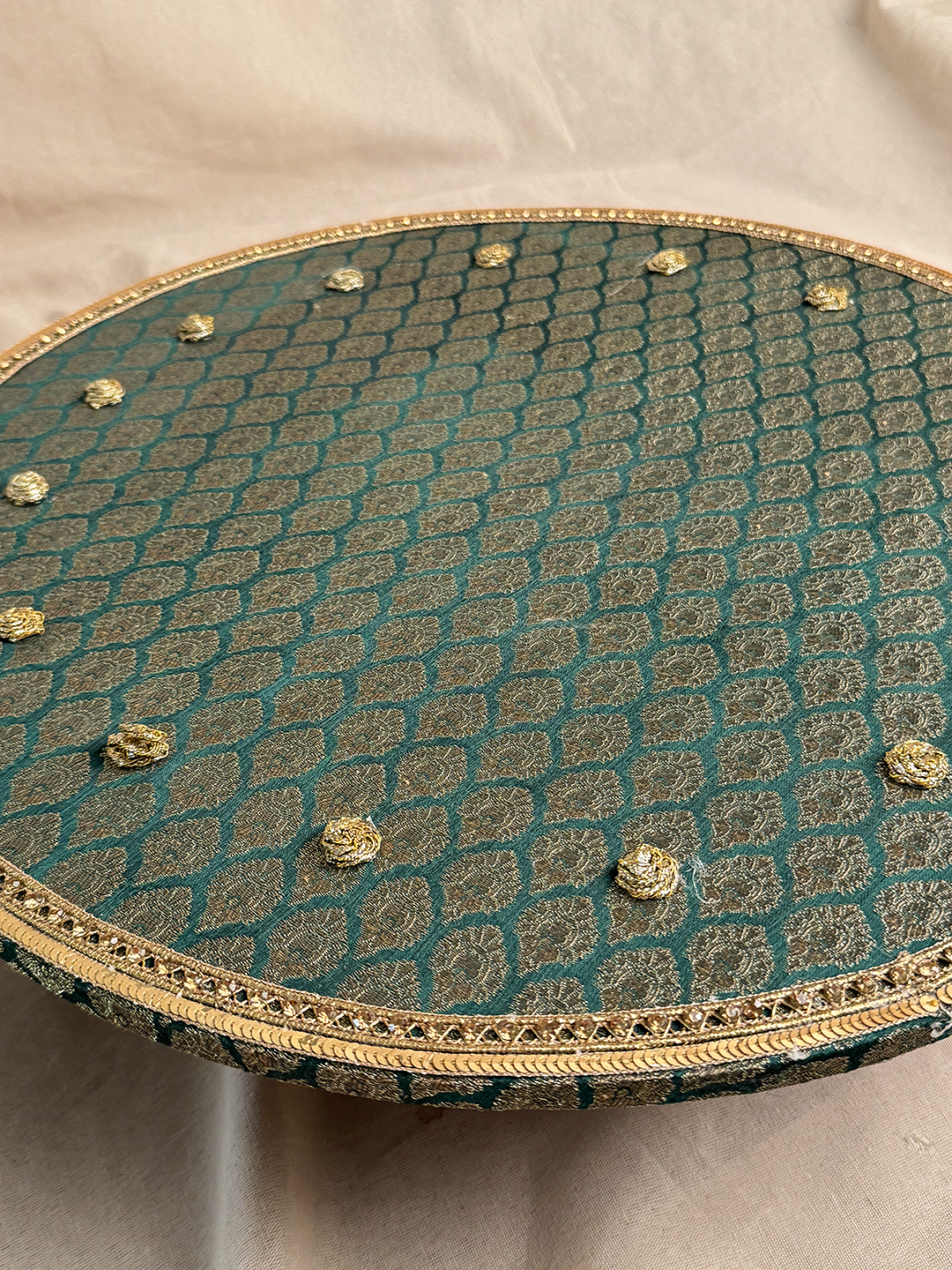 18" Mehndi Thaal (Green)