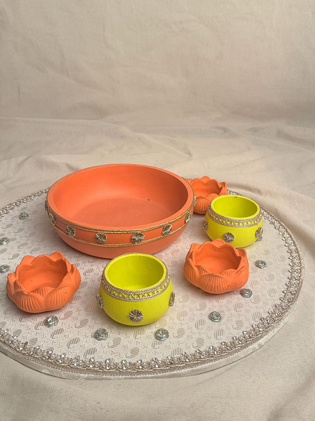 18" Mehndi Thaal Bundle 1