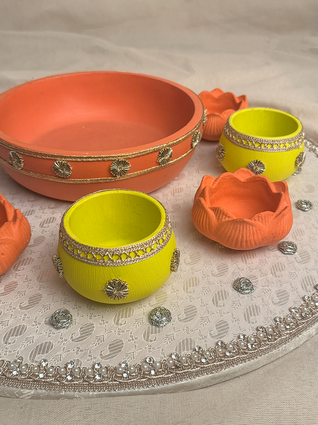 18" Mehndi Thaal Bundle 1