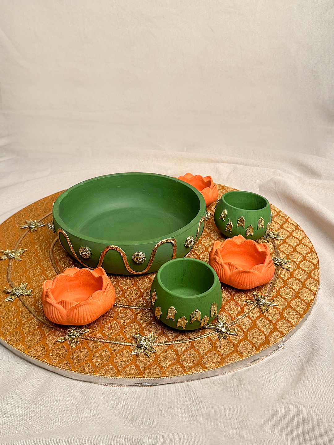 18" Mehndi Thaal Bundle 3