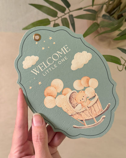 Baby Announcement Hang Gift Tags (4.5"x6.75")