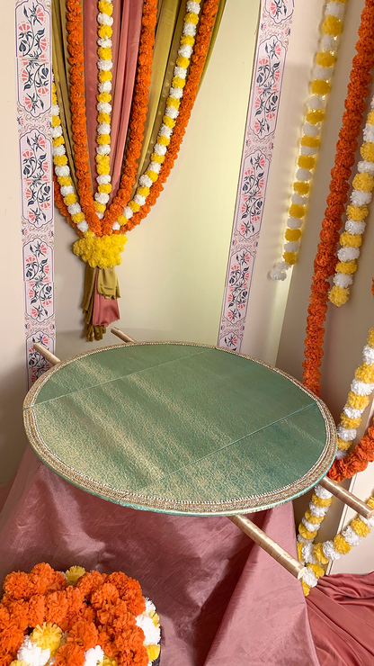 Large Mehndi Thaal (Turquoise)