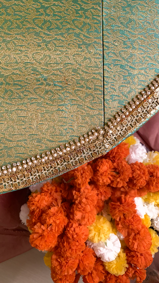 Large Mehndi Thaal (Turquoise)