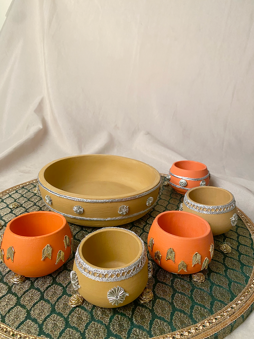 18" Mehndi Thaal Bundle 4