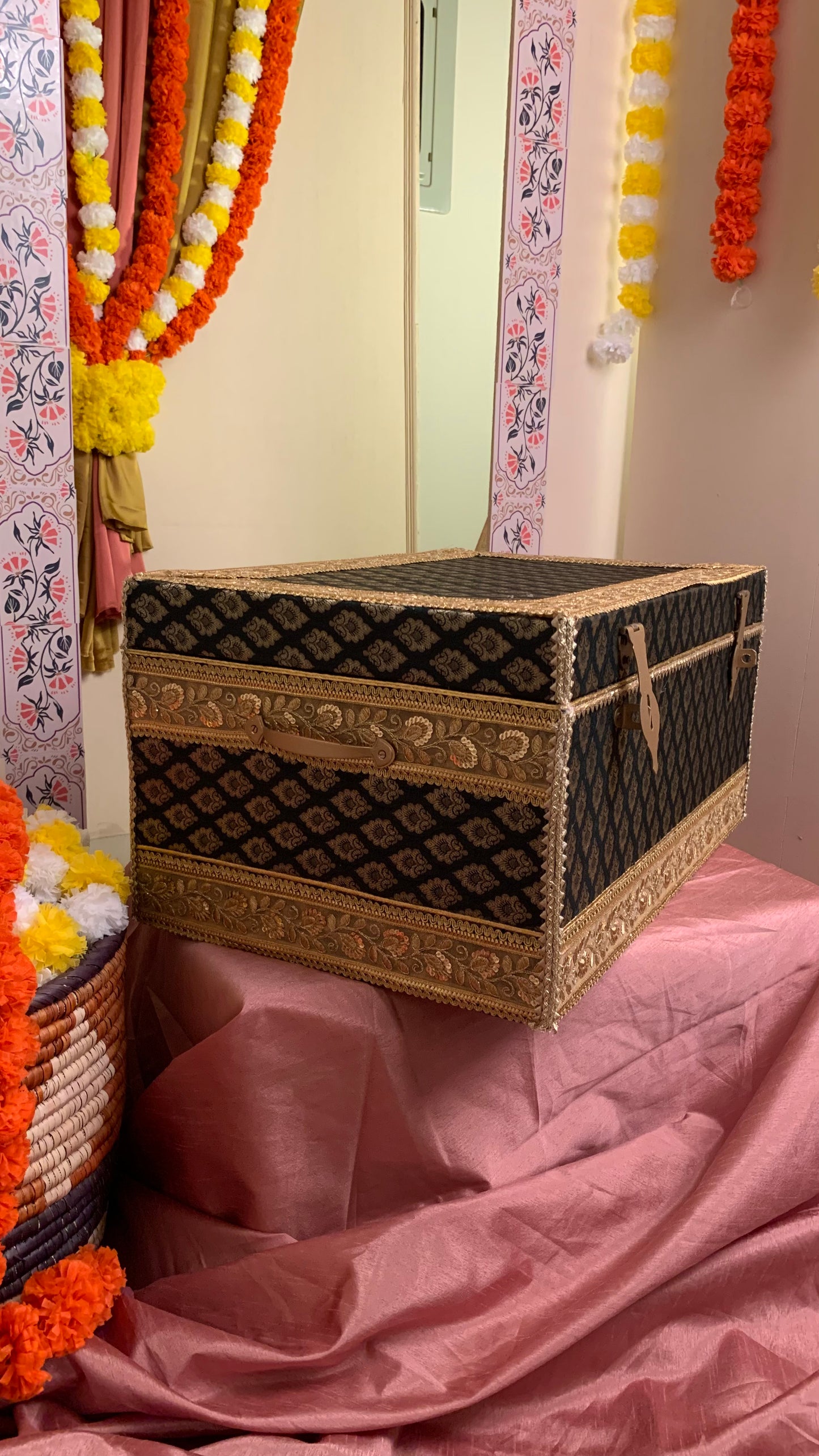 Bridal Trousseau Chest (Dark Green)