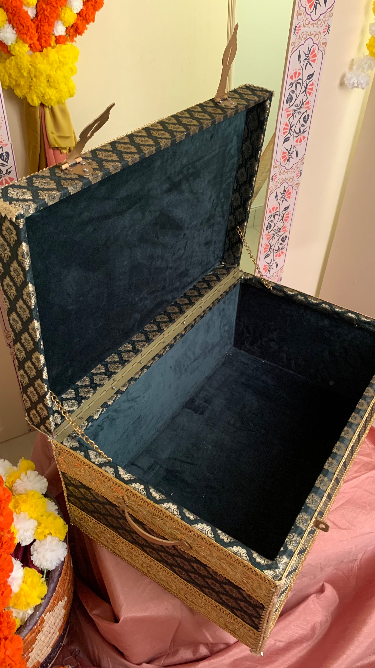 Bridal Trousseau Chest (Dark Green)