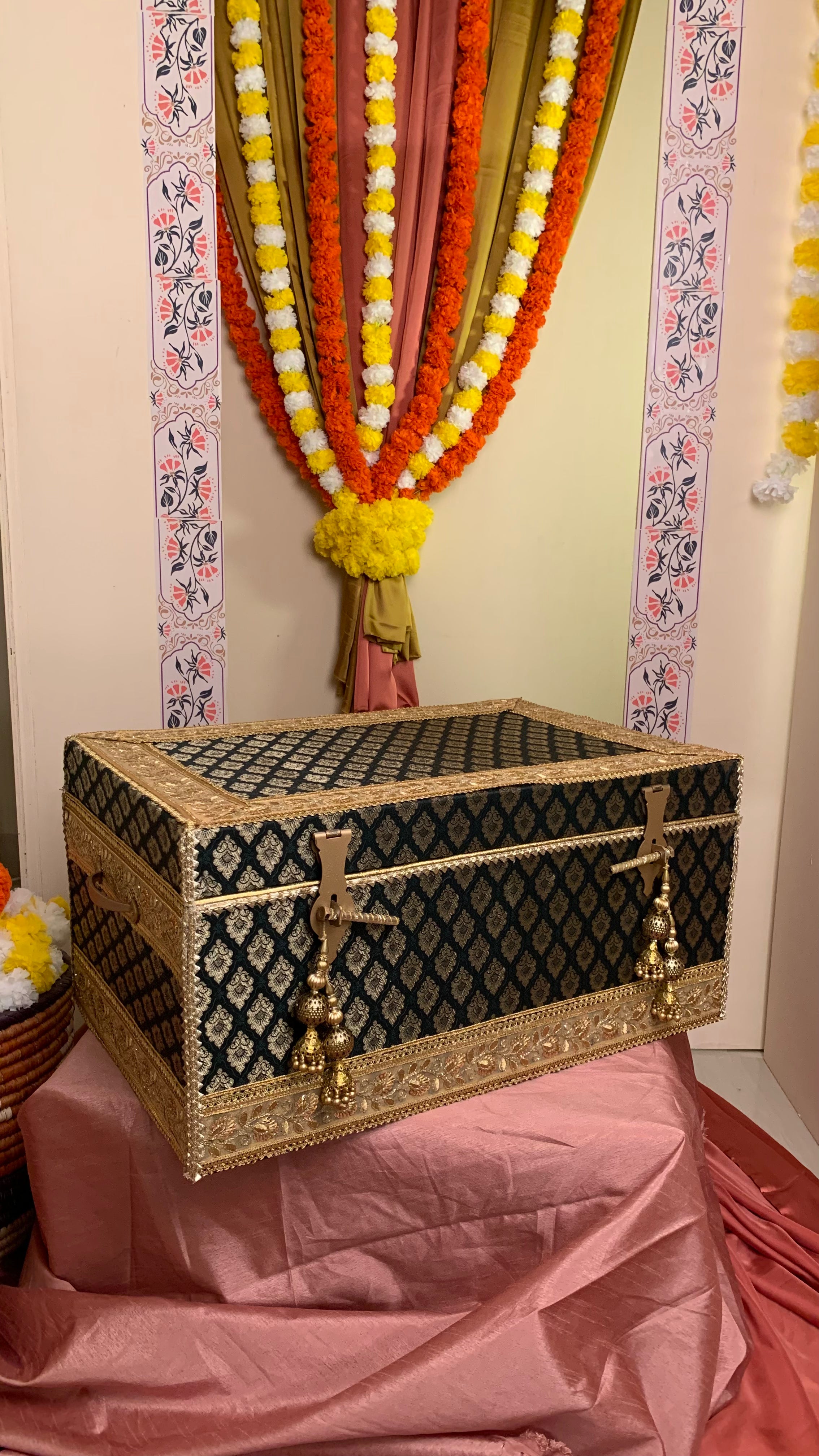 Bridal Trousseau Chest (Dark Green)