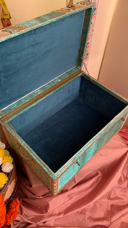 Bridal Trousseau Chest (Turquoise)