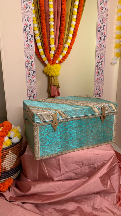 Bridal Trousseau Chest (Turquoise)