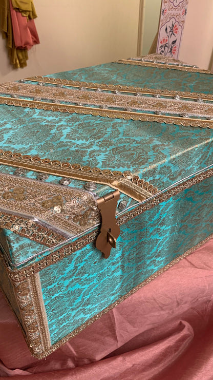 Bridal Trousseau Chest (Turquoise)