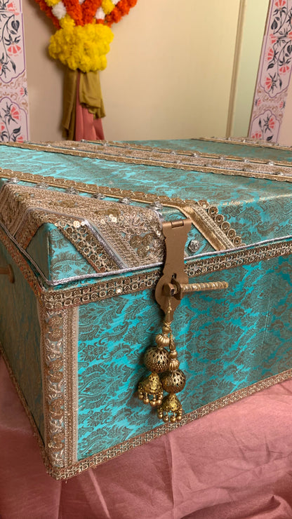 Bridal Trousseau Chest (Turquoise)