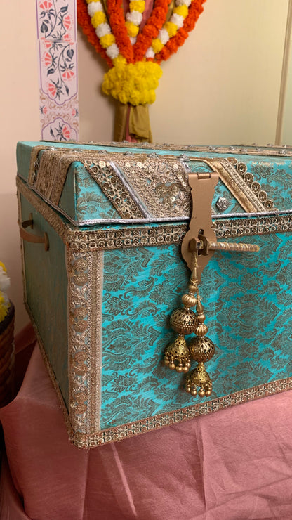 Bridal Trousseau Chest (Turquoise)