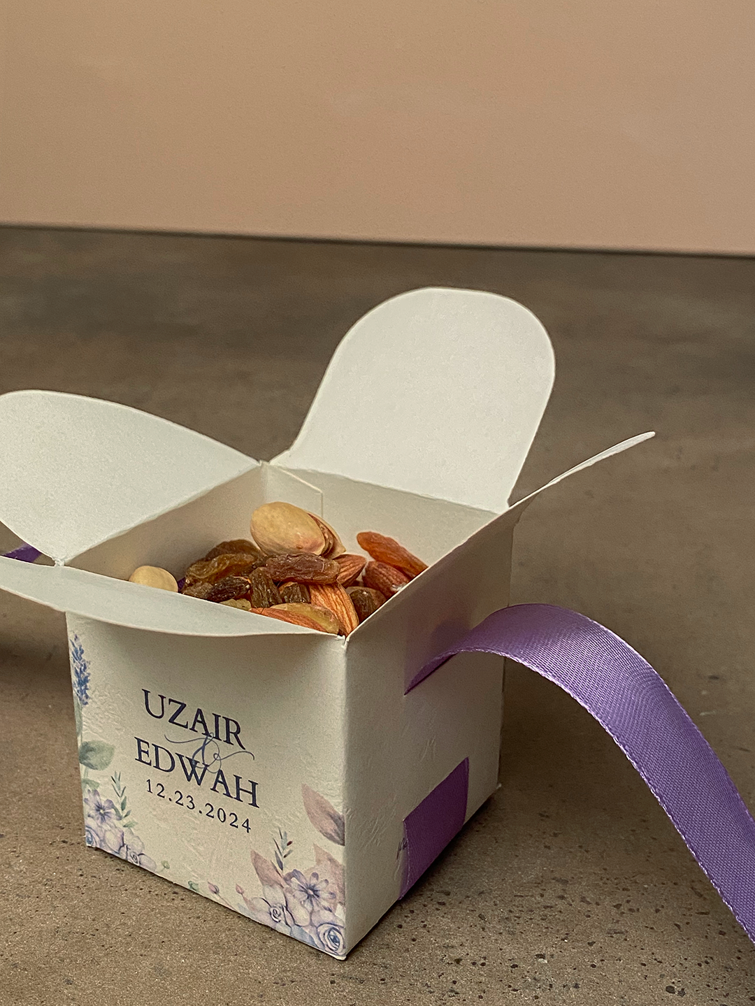 Bid Box - Ribbons and Bows (Lavender)