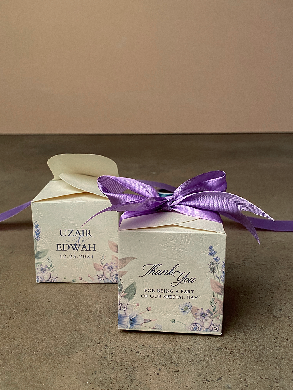 Bid Box - Ribbons and Bows (Lavender)