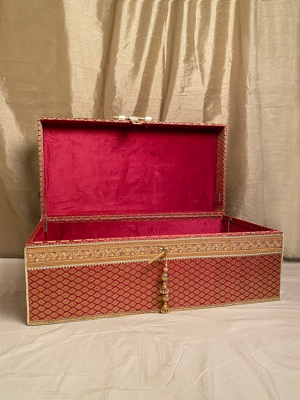 Bridal Trousseau Chest (Maroon)