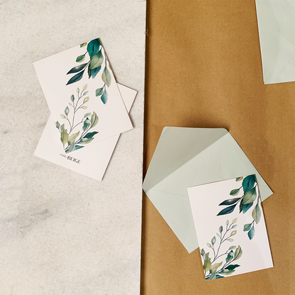 Greenery (5 Notecards + Envelopes)