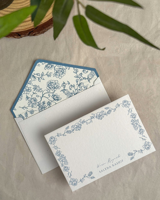 Floral Perimetre - Personalised Stationery