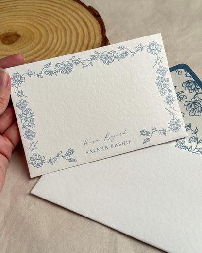 Floral Perimetre - Personalised Stationery