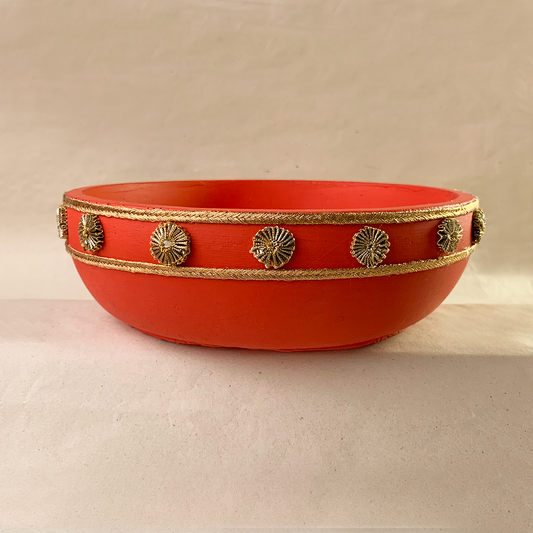 Scarlet Red Large Bowl 8"