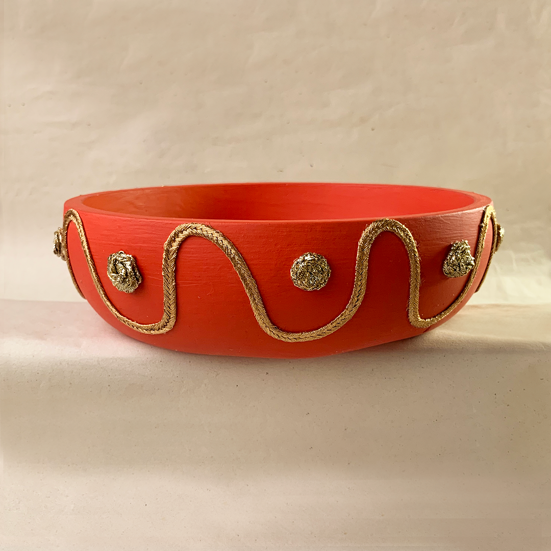 Scarlet Red Large Bowl 8"