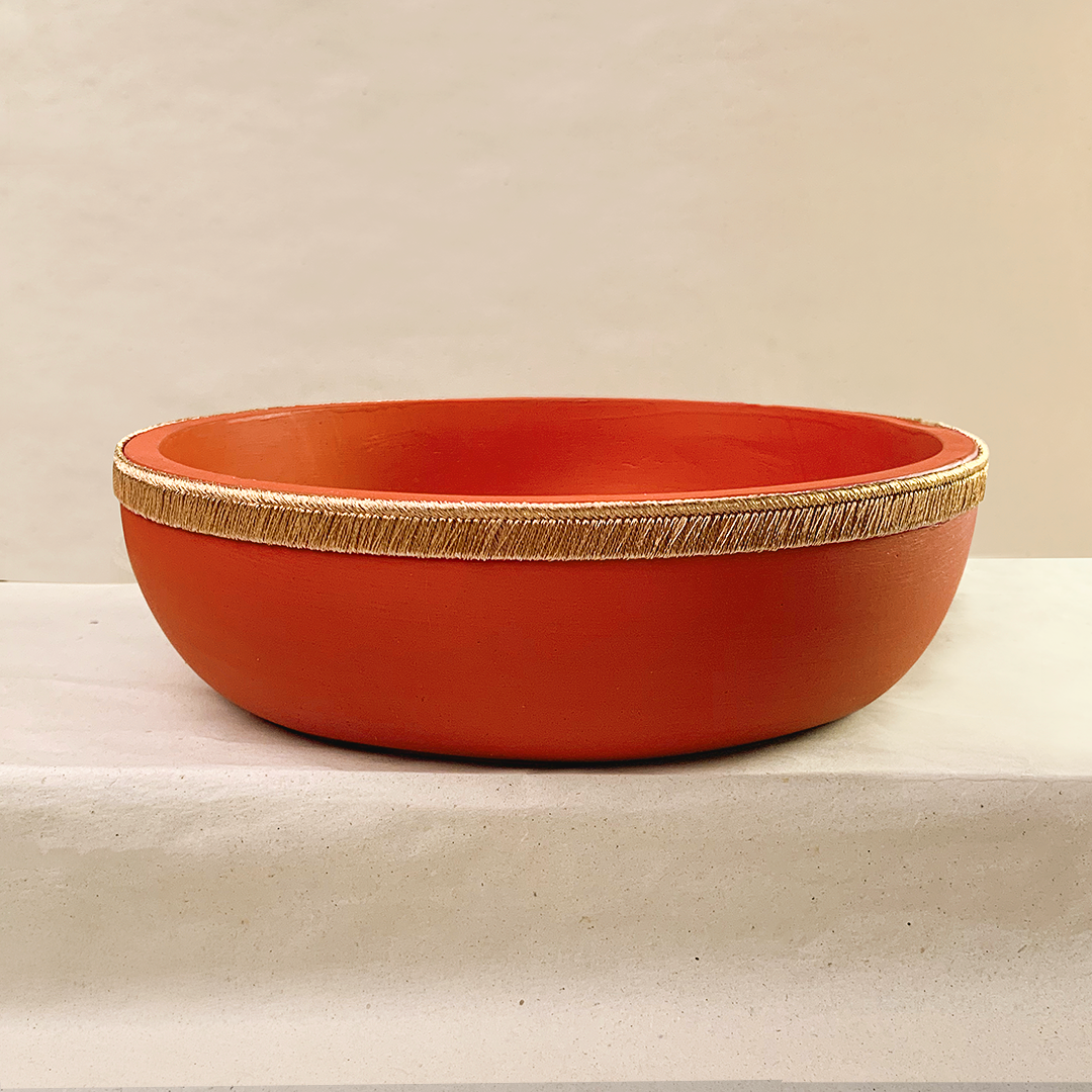 Scarlet Red Large Bowl 8"