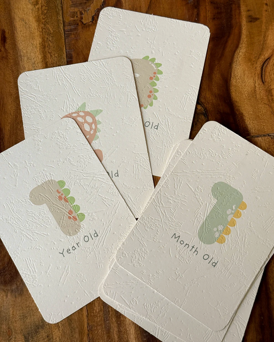 MileStone Card Set By Beige Nest