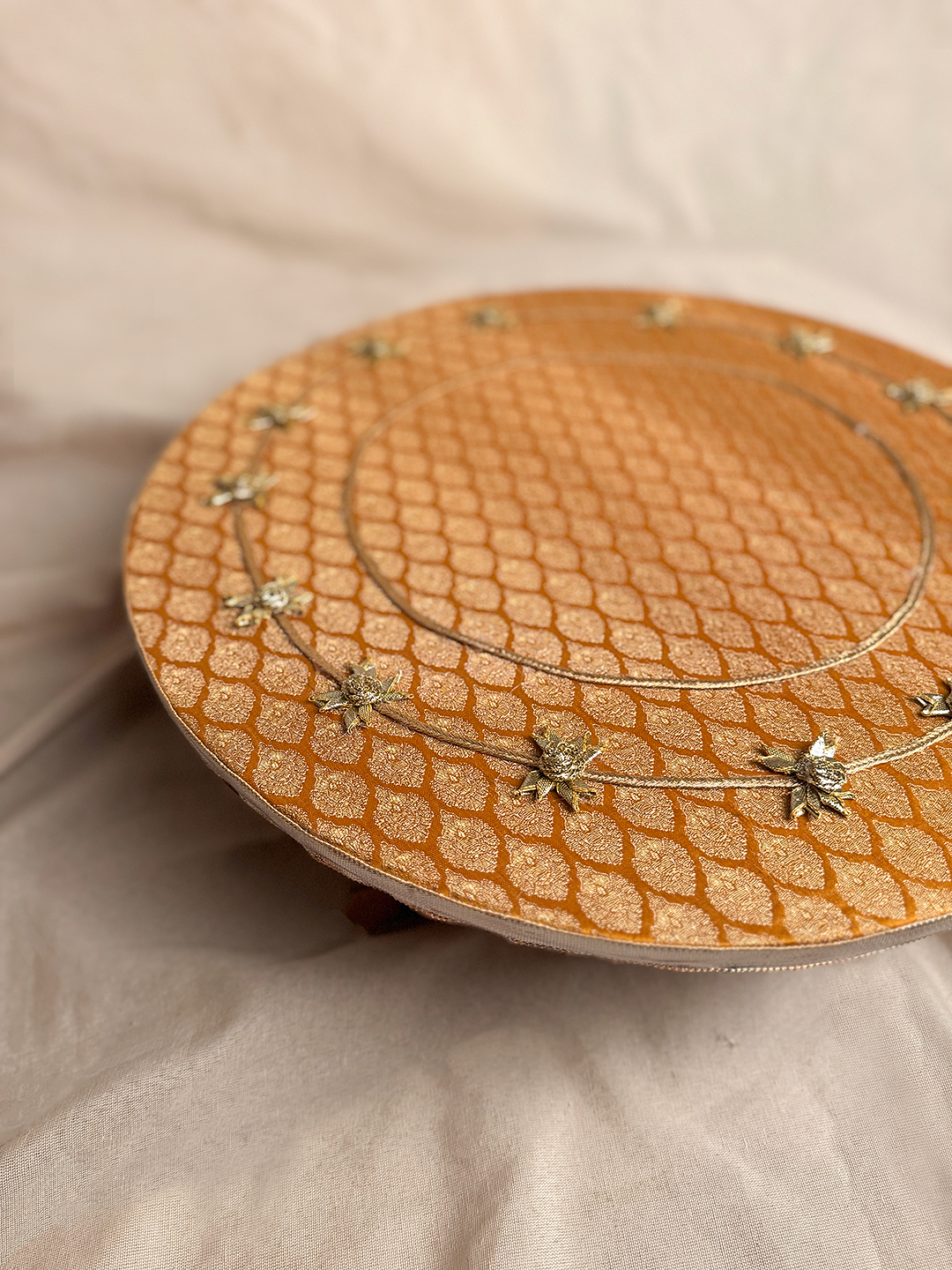 18" Mehndi Thaal (Yellow)