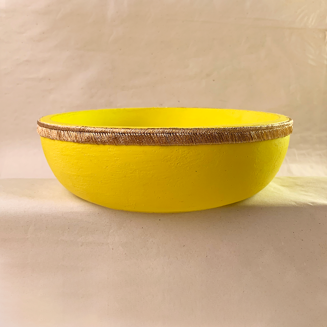 Vivid Yellow Large Bowl 8"